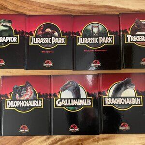 Jurassic Park 7 Book Set 1993 Amblin